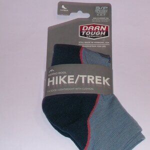 Darn Tough Merino Wool Hike/Trek Cushion Quarter Socks Women's Small 4.5 - 7